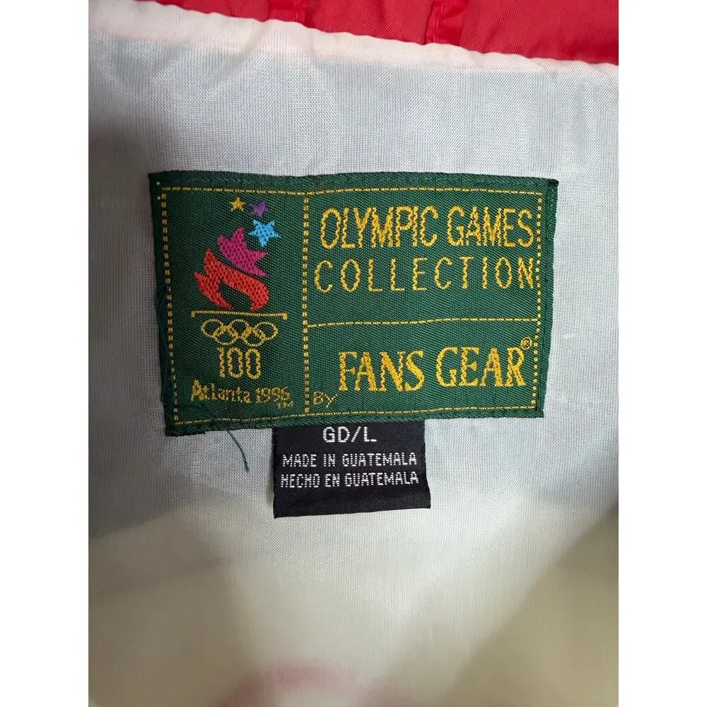 Vintage Atlanta 1996 USA Olympics Windbreaker Jacket Track Mens L